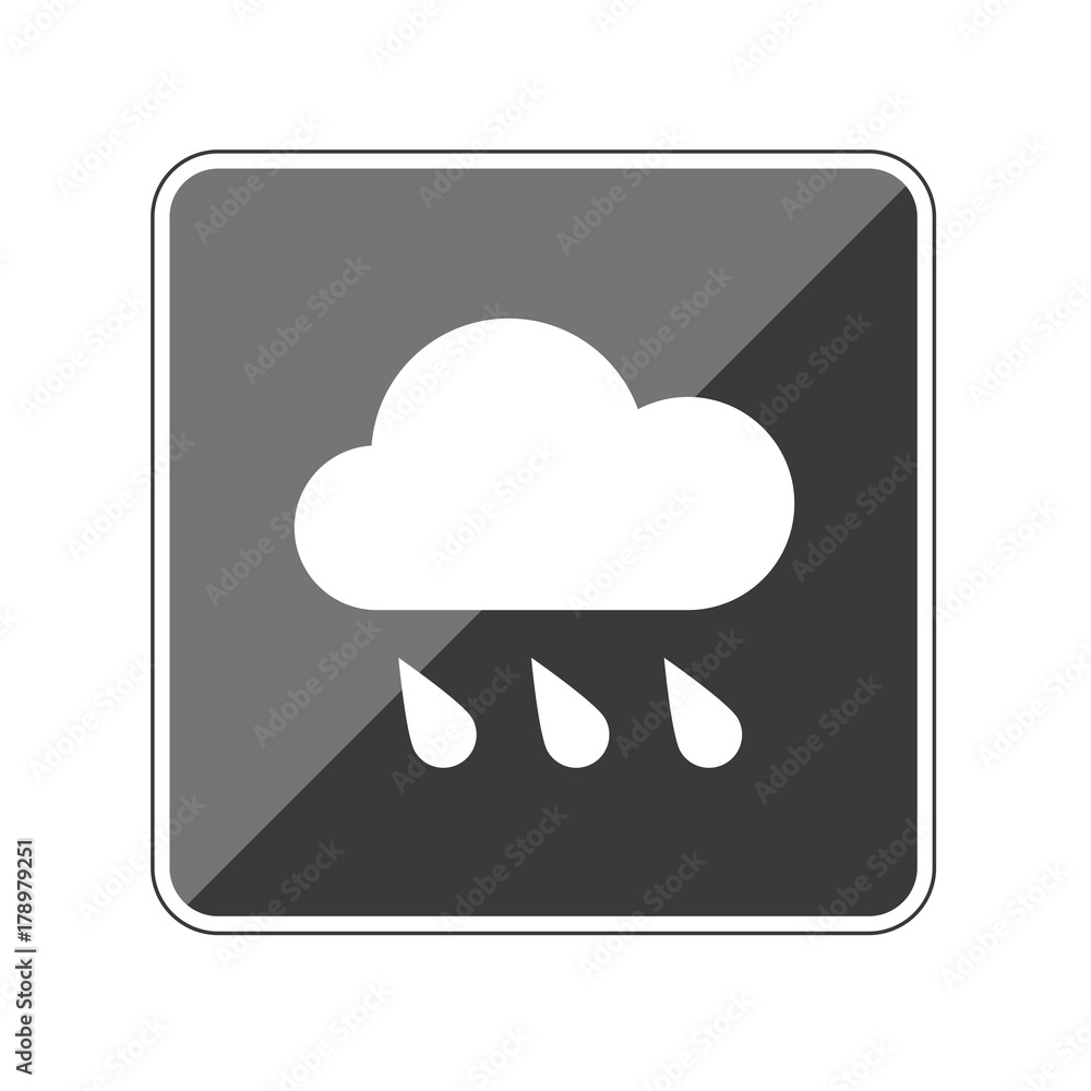 Regenwolke - Reflektierender App Button Regenwolke - Reflektierender App Button