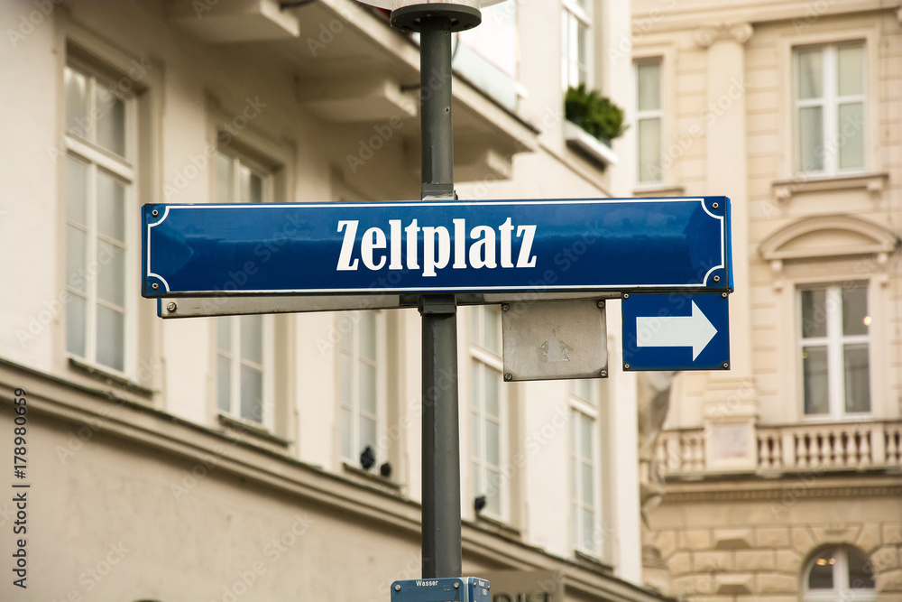 Fototapeta premium Schild 192 - Zeltplatz