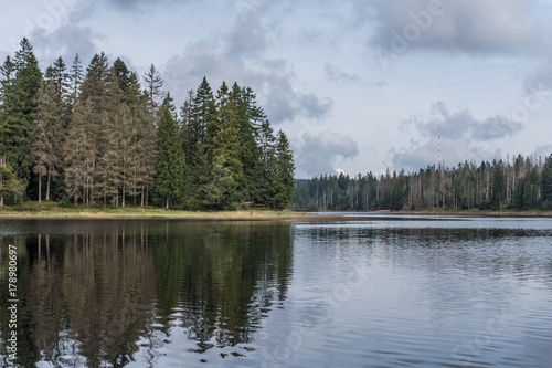 The Silberteich lake in Harz, Germany