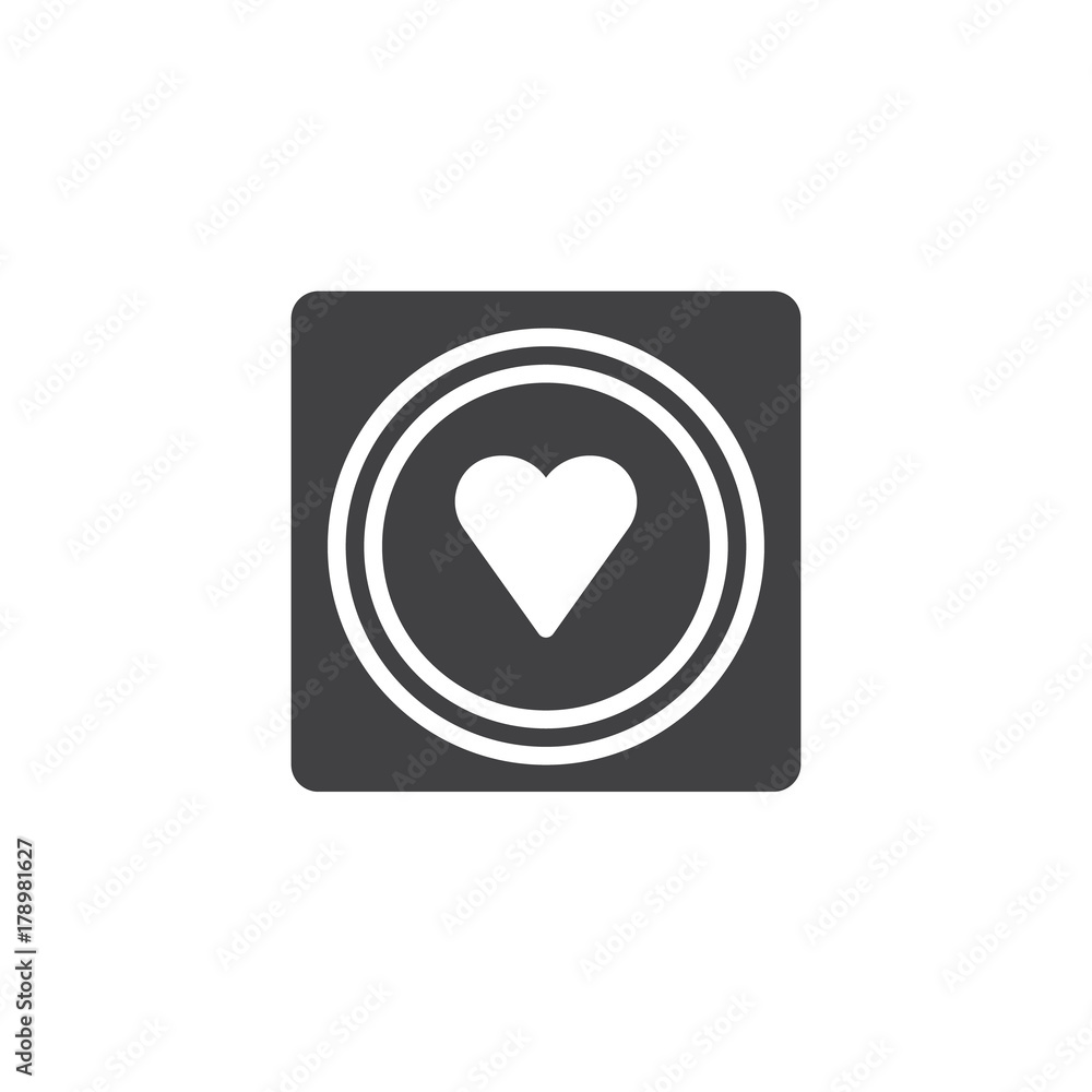 Condom with heart icon vector, filled flat sign, solid pictogram isolated on white. Symbol, logo illustration. Condom with heart icon vector, filled flat sign, solid pictogram isolated on white. Symbol, logo illustration.