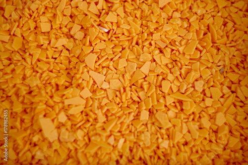 orange chocolate crumbs for decor background