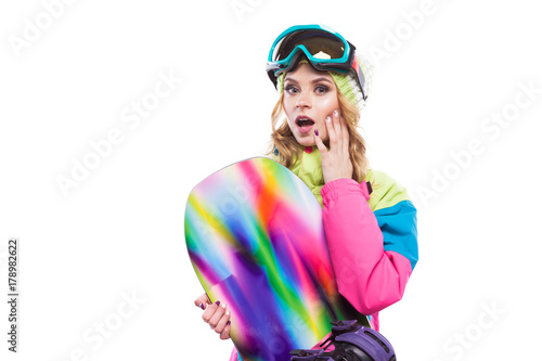 wondered girl with snowboard © Ivan Traimak