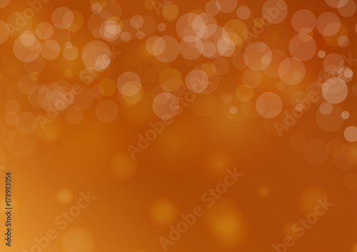 abstract soft orange honey blurry background with bokeh