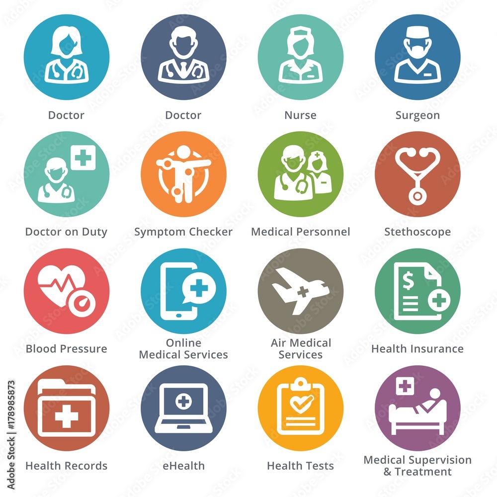 Medical Services Icons Set 2 - Dot Series Medical Services Icons Set 2 - Dot Series