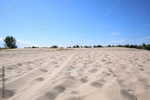 Sand on beach in summer day