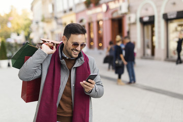 Man at the shopping