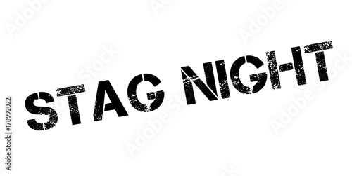Stag Night rubber stamp. Grunge design with dust scratches. Effects can be easily removed for a clean, crisp look. Color is easily changed.