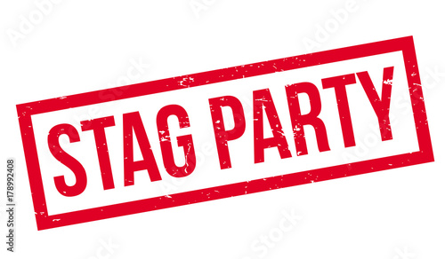 Stag Party rubber stamp. Grunge design with dust scratches. Effects can be easily removed for a clean, crisp look. Color is easily changed.