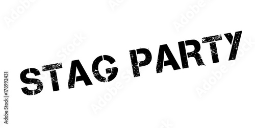 Stag Party rubber stamp. Grunge design with dust scratches. Effects can be easily removed for a clean, crisp look. Color is easily changed.