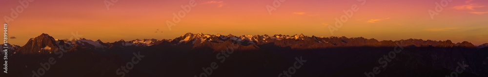Sunrrise over the Stubaier Alps