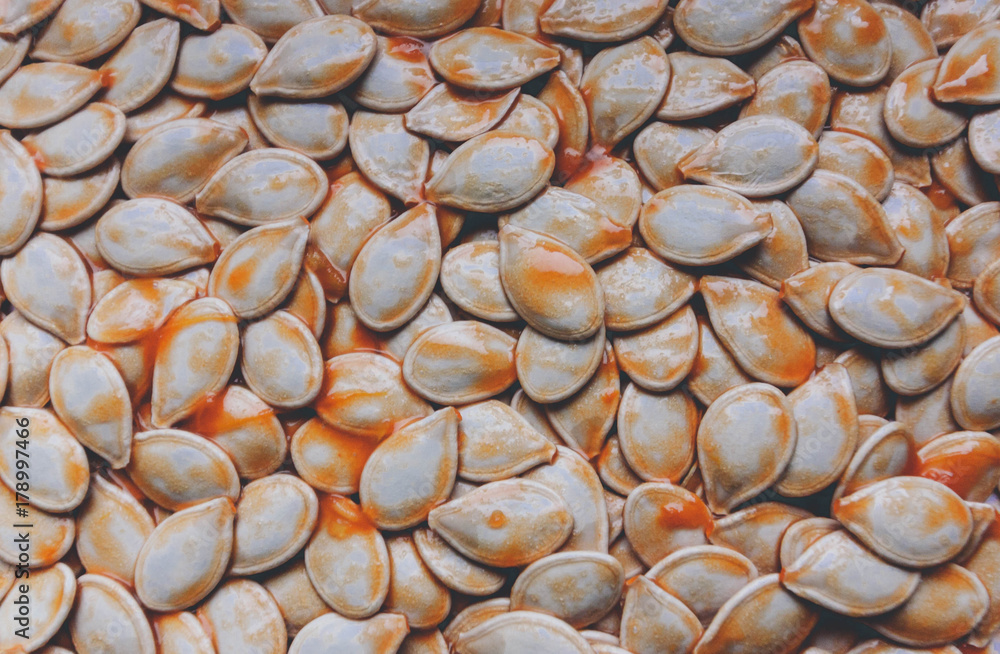 Fresh pumpkin seeds