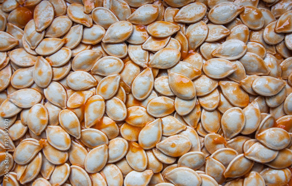 Fresh pumpkin seeds