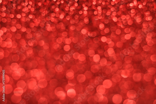 Red bokeh Christmas and Valentine background