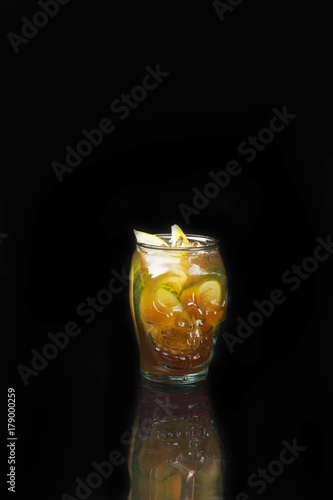  cocktail on a black background