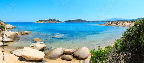 Fototapeta Naklejka Na Ścianę i Meble -  Summer Sithonia coast, Chalkidiki.