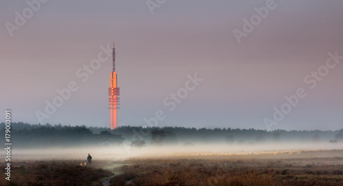 Tower in the sunrise photo