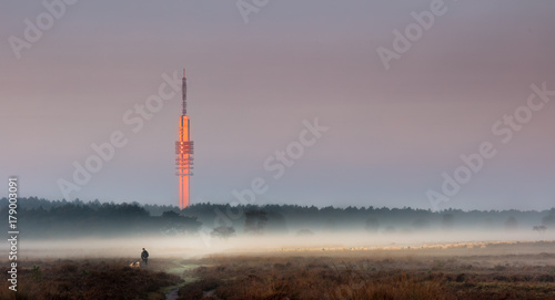 Tower in the sunrise