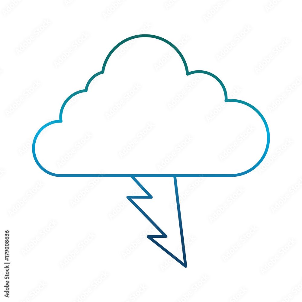 cloud and thunder icon over white background vector illustration cloud and thunder icon over white background vector illustration