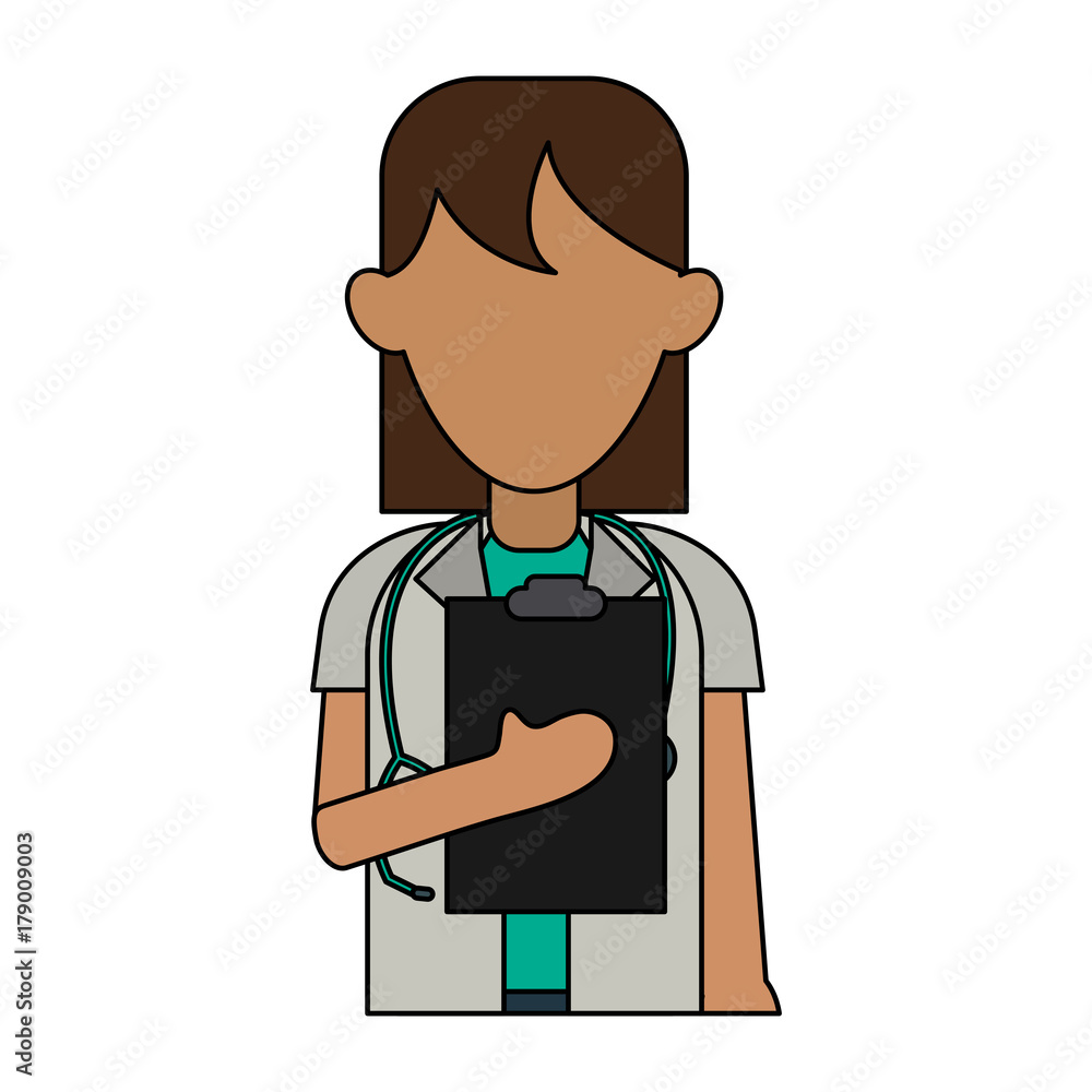 doctor with clipboard woman avatar icon image vector illustration design doctor with clipboard woman avatar icon image vector illustration design