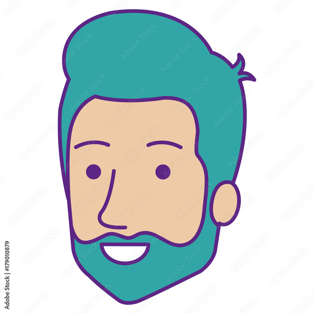 young man head avatar character young man head avatar character