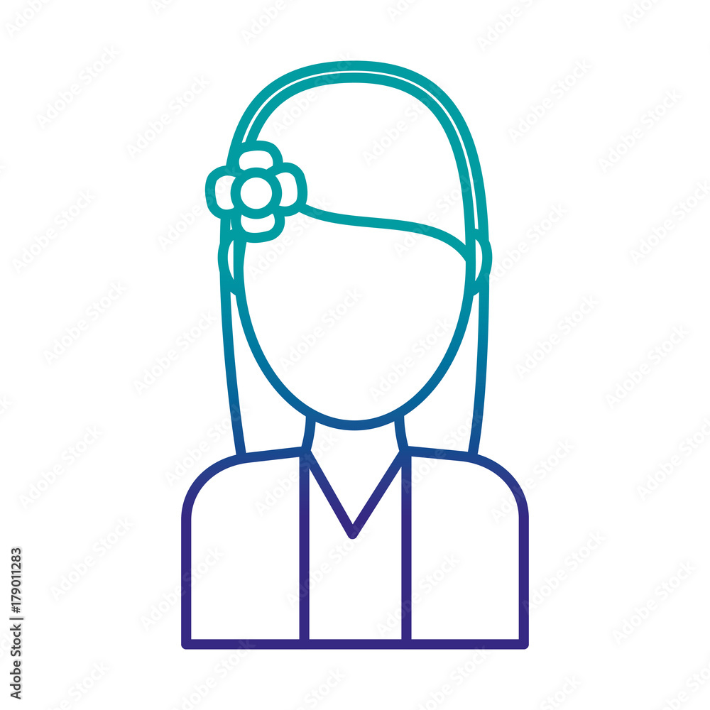 avatar woman icon over white background vector illustration avatar woman icon over white background vector illustration