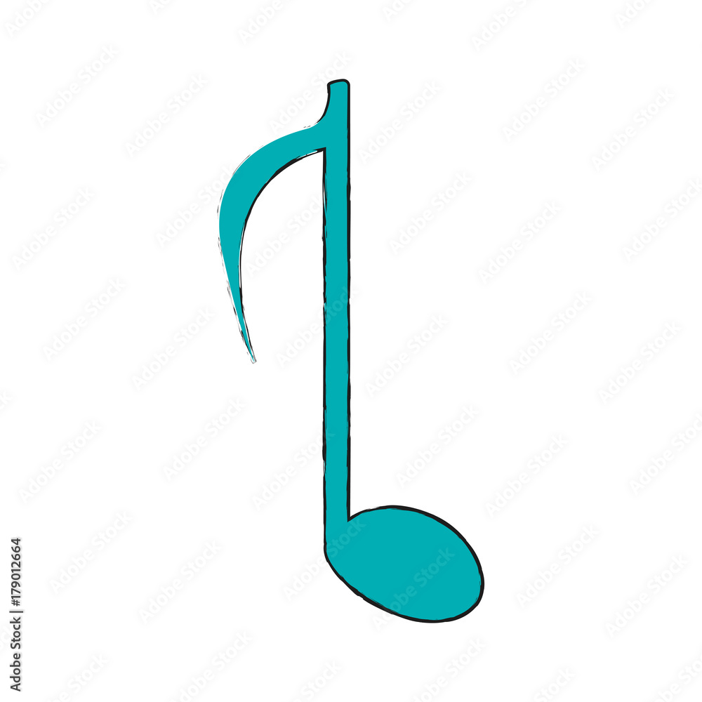 Music note symbol icon vector illustration graphic design Music note symbol icon vector illustration graphic design