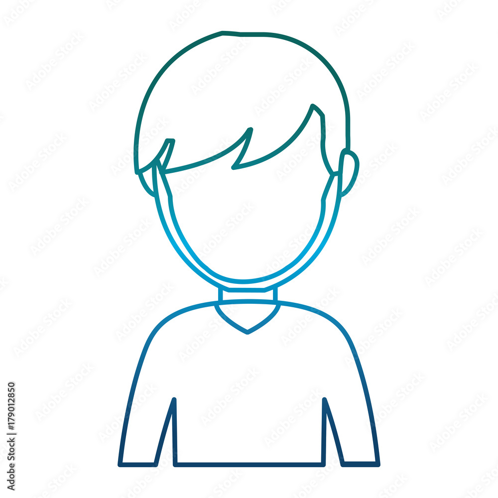 avatar man icon over white background vector illustration