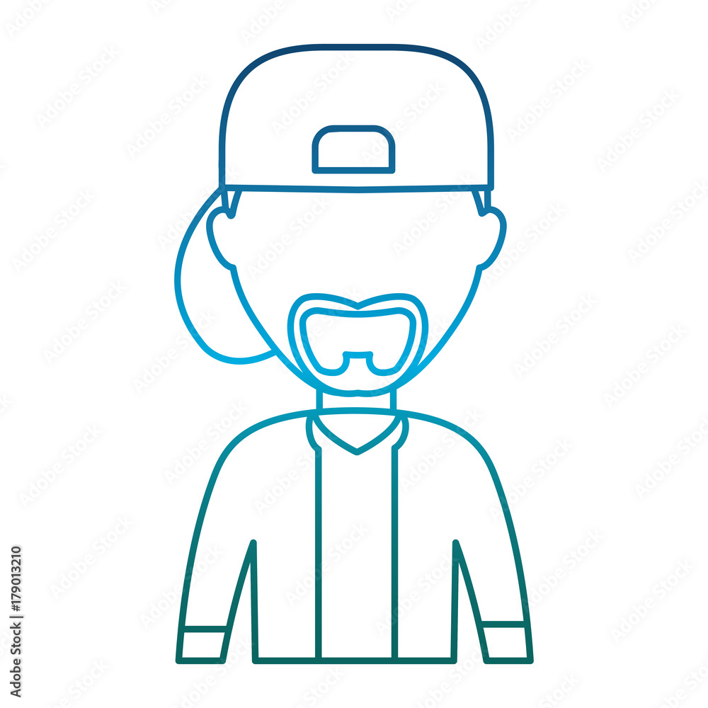 avatar man icon over white background vector illustration avatar man icon over white background vector illustration