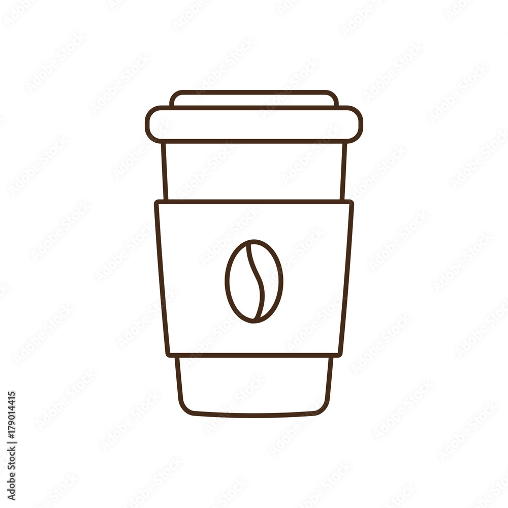 coffee cup icon over white background vector illustration coffee cup icon over white background vector illustration