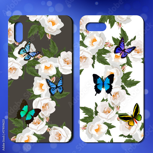 Phone cover with roses photo