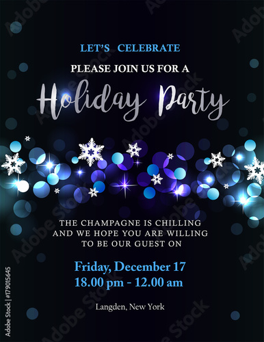 Holiday party invitation