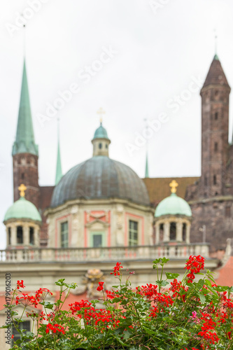 Türme der Königlichen Kapelle und der Marienkirche in Danzig