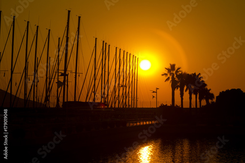 Fototapeta Naklejka Na Ścianę i Meble -  Turgutreis Sunset