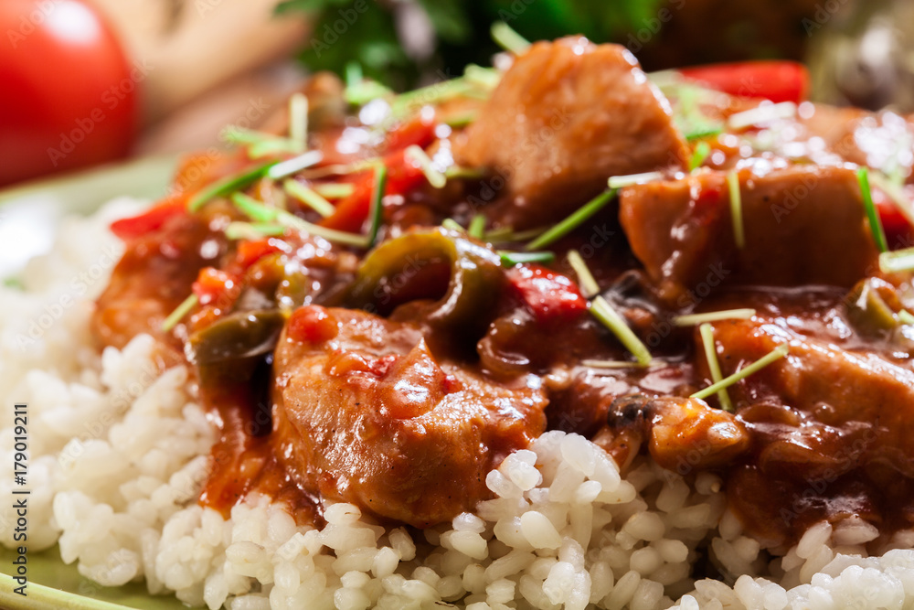 Chicken in sweet and sour sauce Chicken in sweet and sour sauce