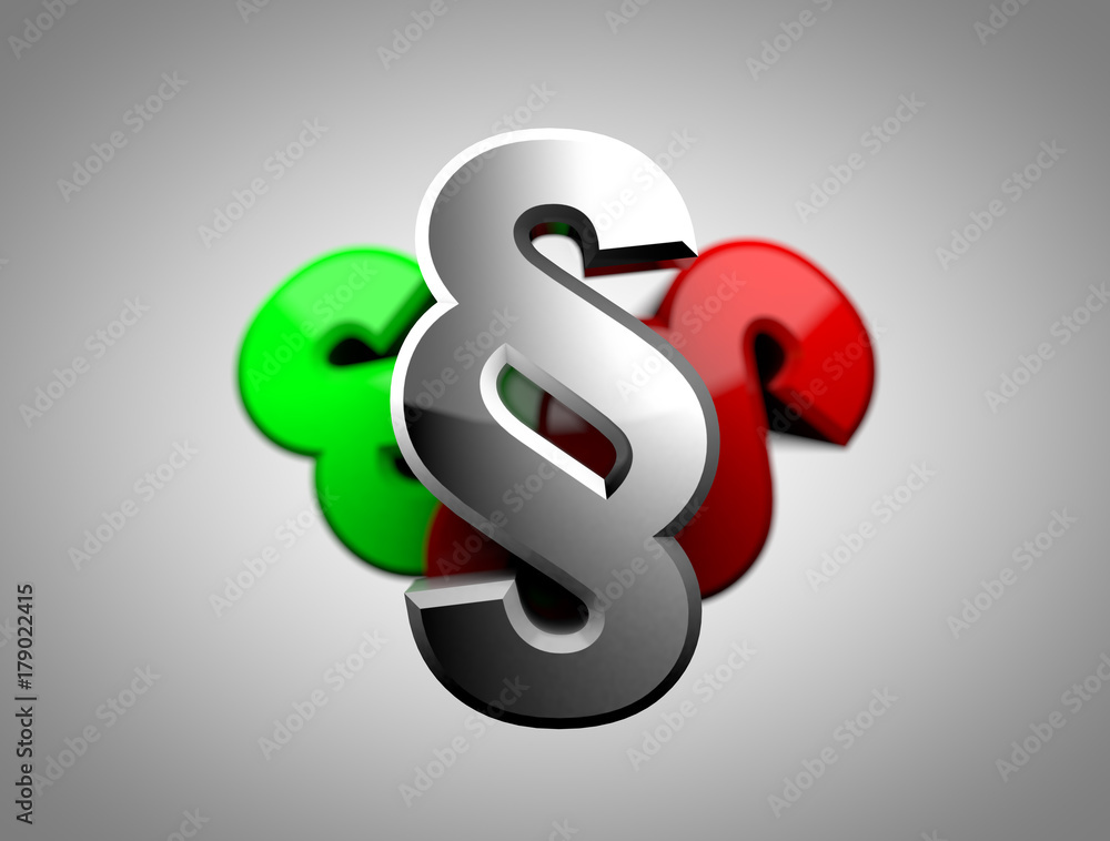 3D Pagraph Symbols in green, silver and red 3D Pagraph Symbols in green, silver and red