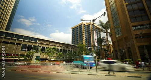 Timelapse of a busy street in Nairobi. Kenya, Africa