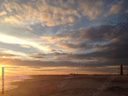 Sunset at Jones Beach State Park  Long Island  New York