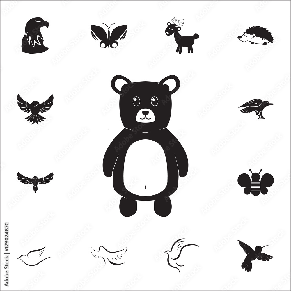 Teddy bear icon. Set of animal icons. You can use in web or app icons Teddy bear icon. Set of animal icons. You can use in web or app icons