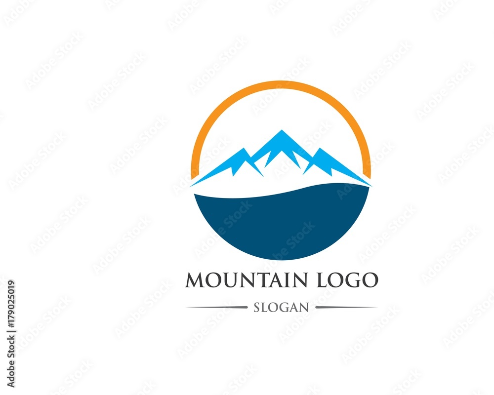 Obraz premium Mountains Logo Template