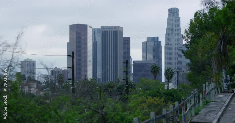 US bank tower DTLA skyline view, Los Angeles, California US bank tower DTLA skyline view, Los Angeles, California