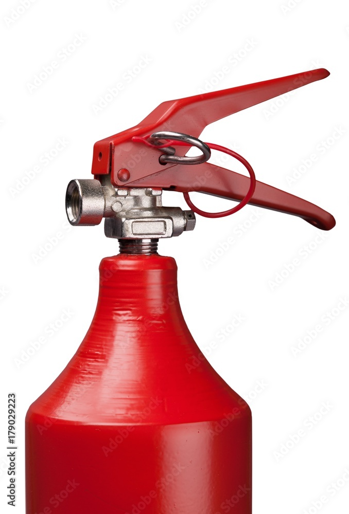 Closeup of a Fire Extinguisher Closeup of a Fire Extinguisher