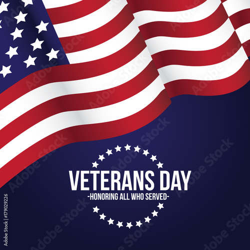 Veterans Day illustration. EPS 10 vector.