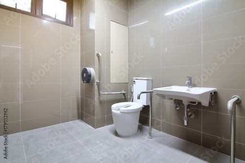 Bathroom for the elderly and the disabled was newly built and was not used.