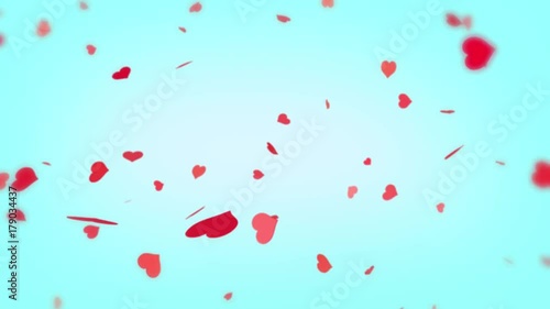 Beautiful and lovely colorful heart animated and looped Background-Animation for a wedding, valentins day, xmas, birthday, anniversary or any other celebrations for your loved ones in many Colors photo