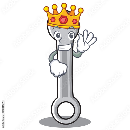 King spanner character cartoon style