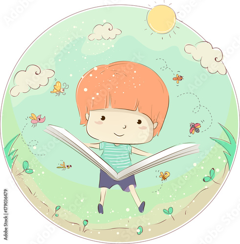 Reading Book About Insects