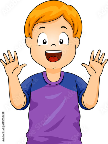 Boy Showing Hands