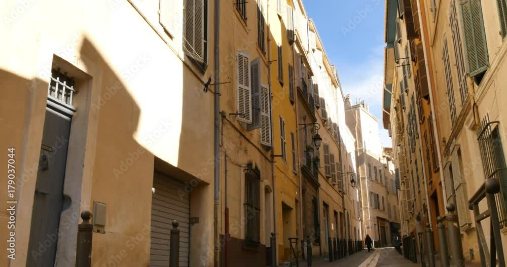 Street of Marseille port city southern France european tourism destination Street of Marseille port city southern France european tourism destination