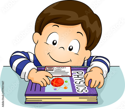 Kid Boy Library Card Physic...