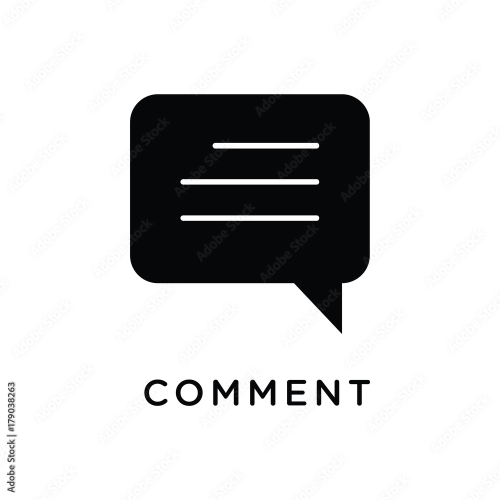 Comment icon vector design illustration Comment icon vector design illustration